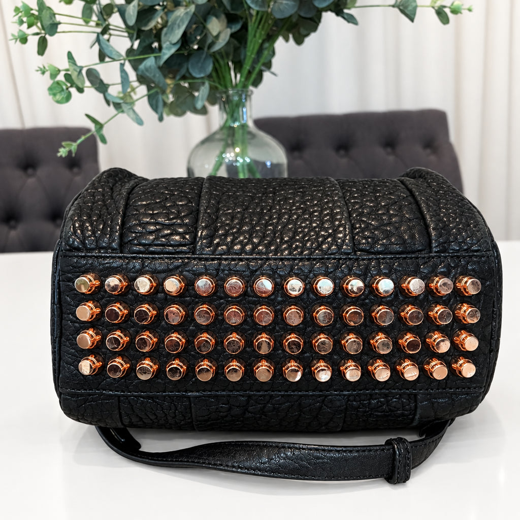 Alexander Wang Rose Gold Rocco Satchel w/ wristlet