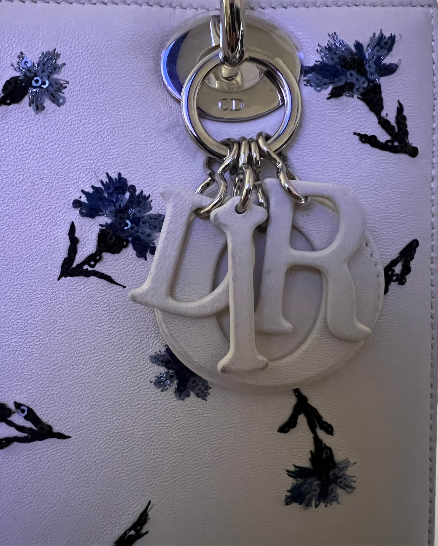 Lady Dior Limited Edition Sequin and Embroidered