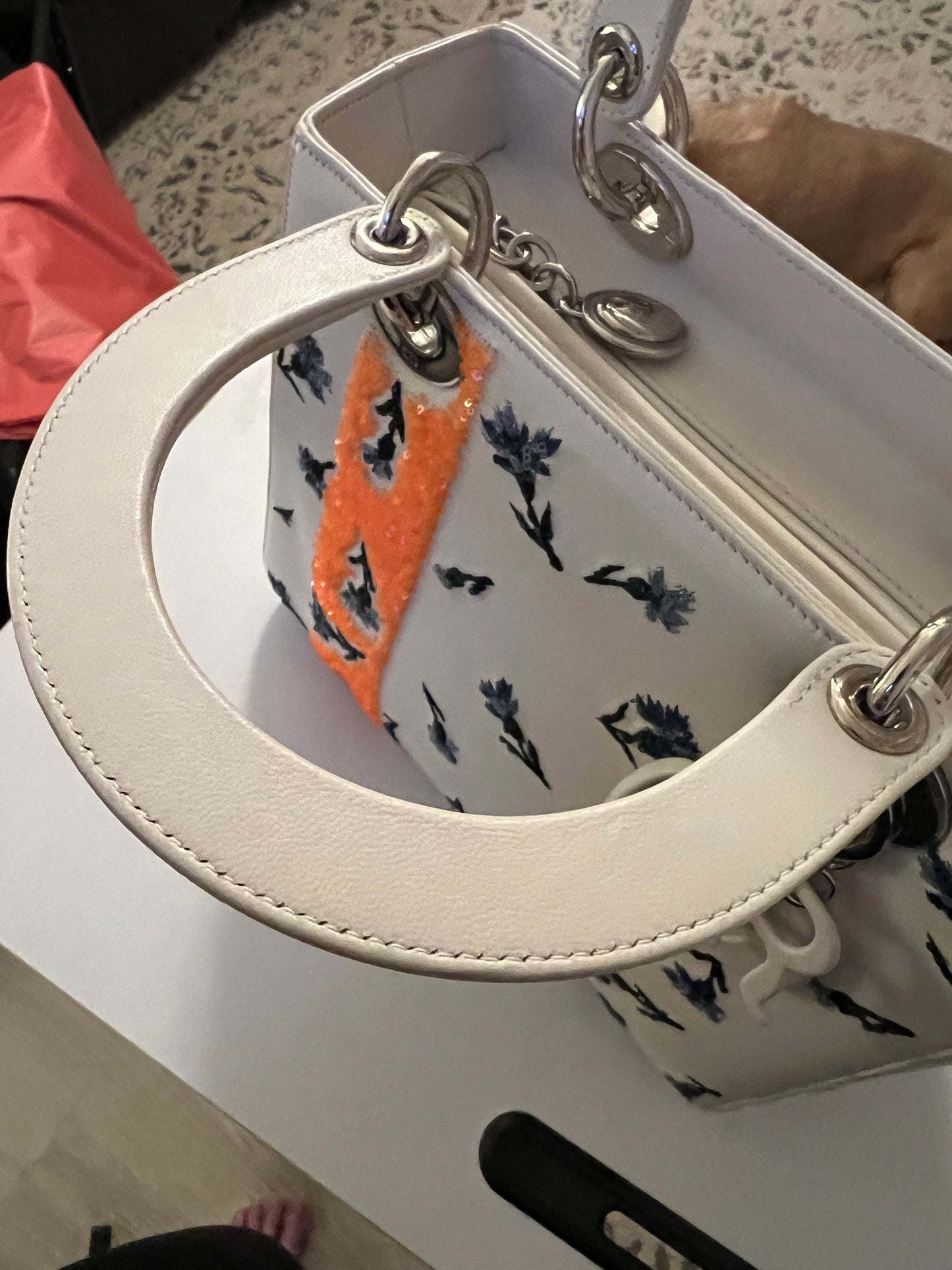 Lady Dior Limited Edition Sequin and Embroidered