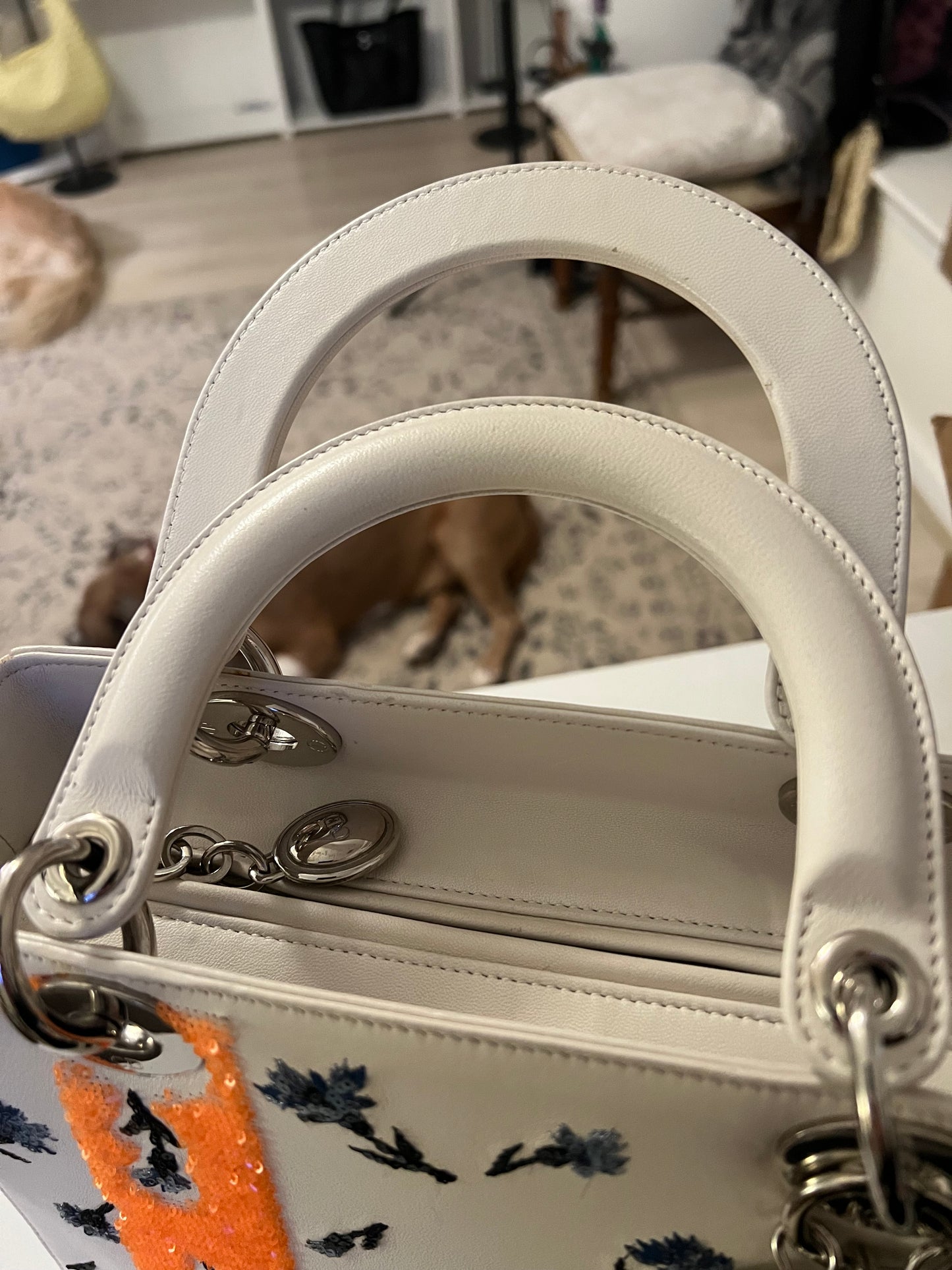 Lady Dior Limited Edition Sequin and Embroidered