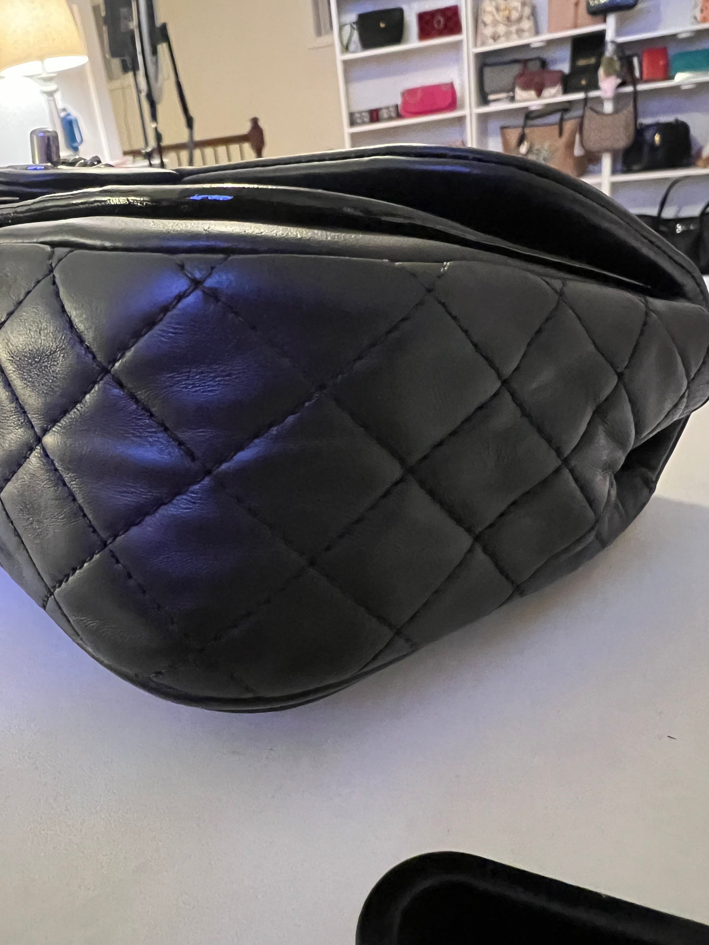 Chanel Patent and Lambskin Leather Flap