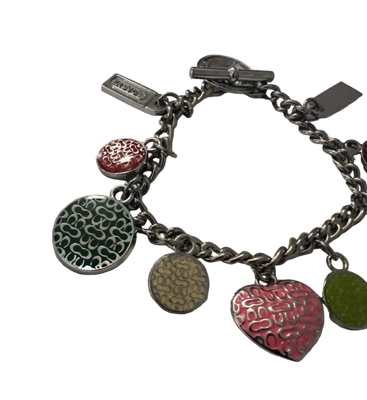 Coach Vintage Silver Charm Bracelet