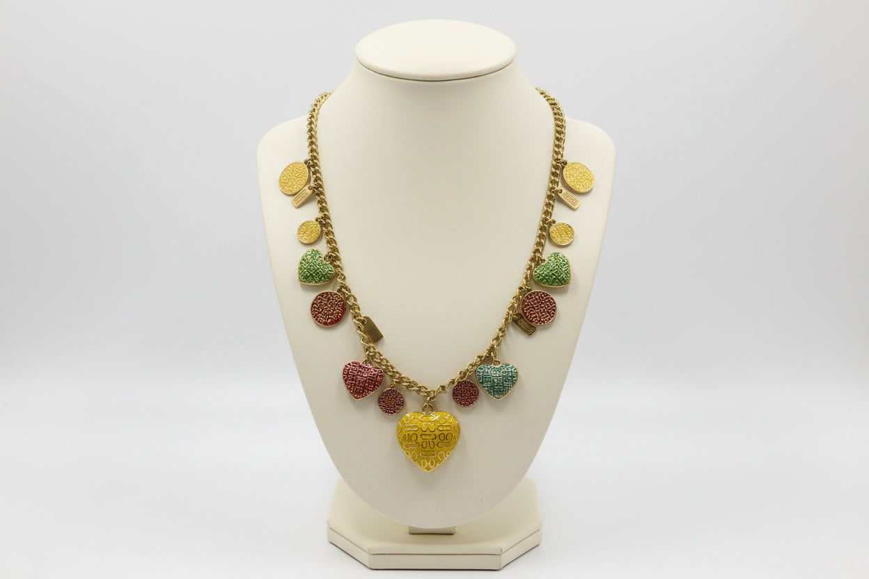 PREVIEW-DROP NEXT TIKTOK LIVE-Coach Vintage Charm Necklace