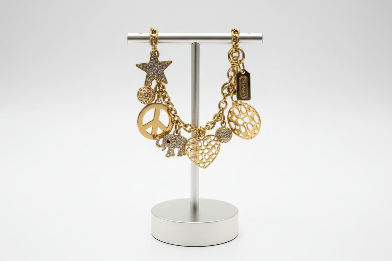 PREVIEW-DROP NEXT TIKTOK LIVE-Coach Vintage Charm Bracelet