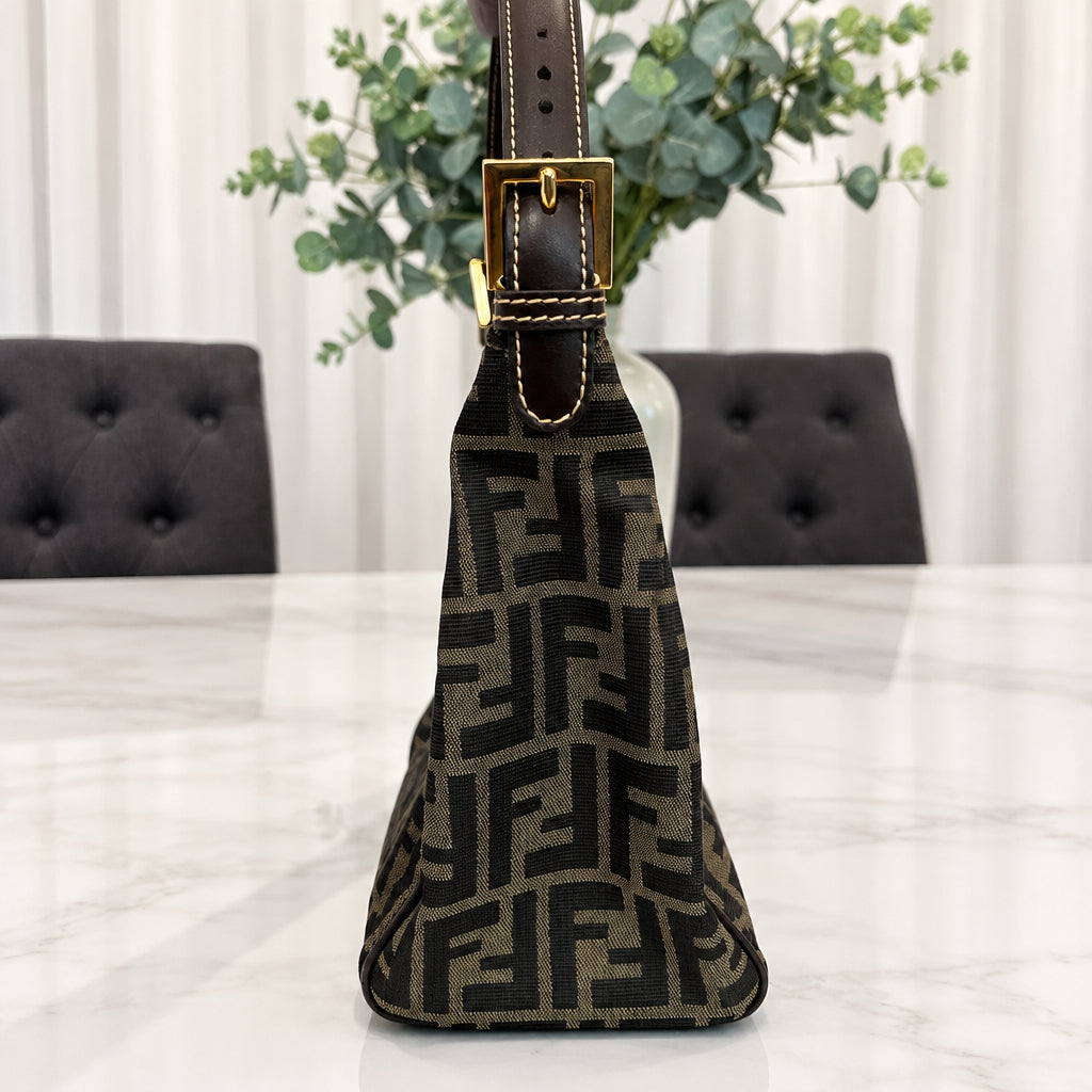 Fendi Vintage Zucca FF Mama Shoulder Bag