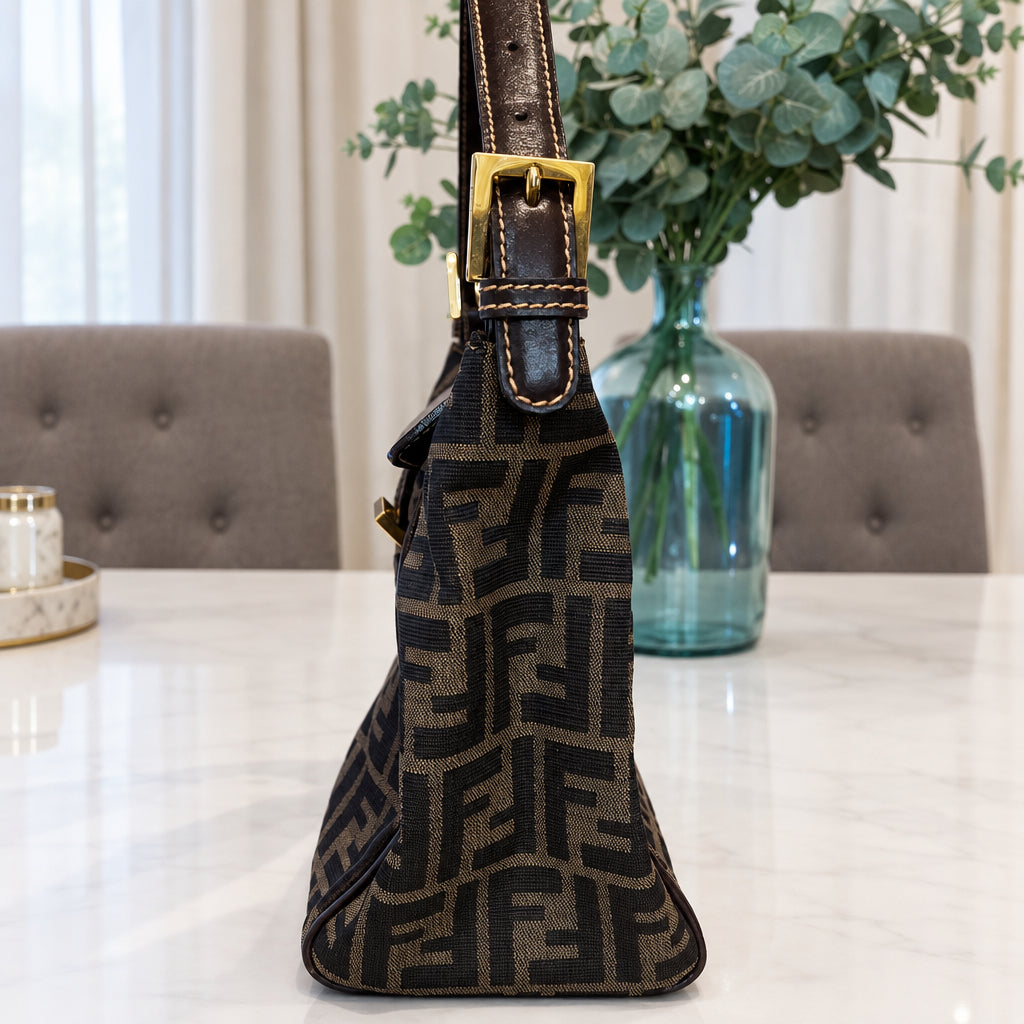 Fendi Vintage Zucca FF Mama Shoulder Bag