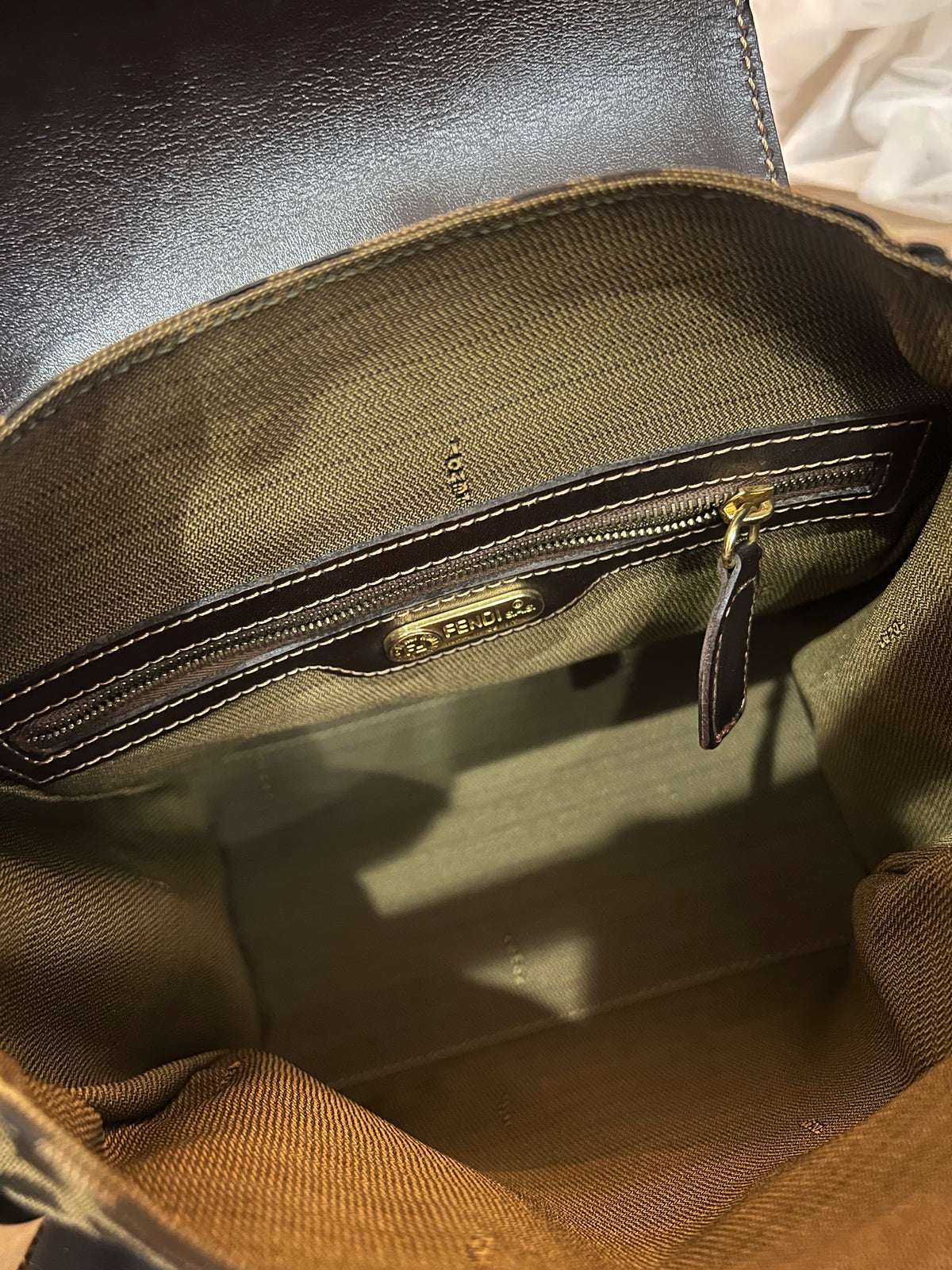 Fendi Vintage Zucca FF Mama Shoulder Bag