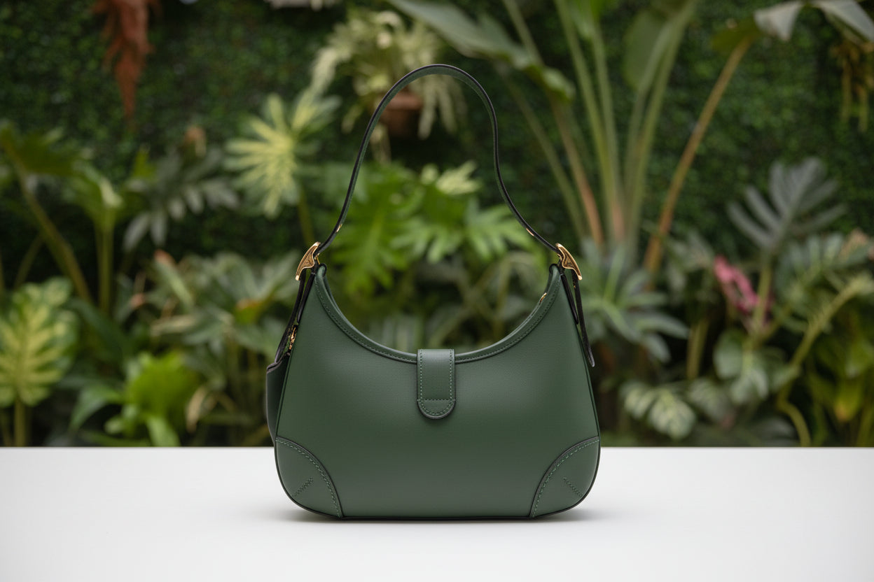 Coach Green Leather Hampton