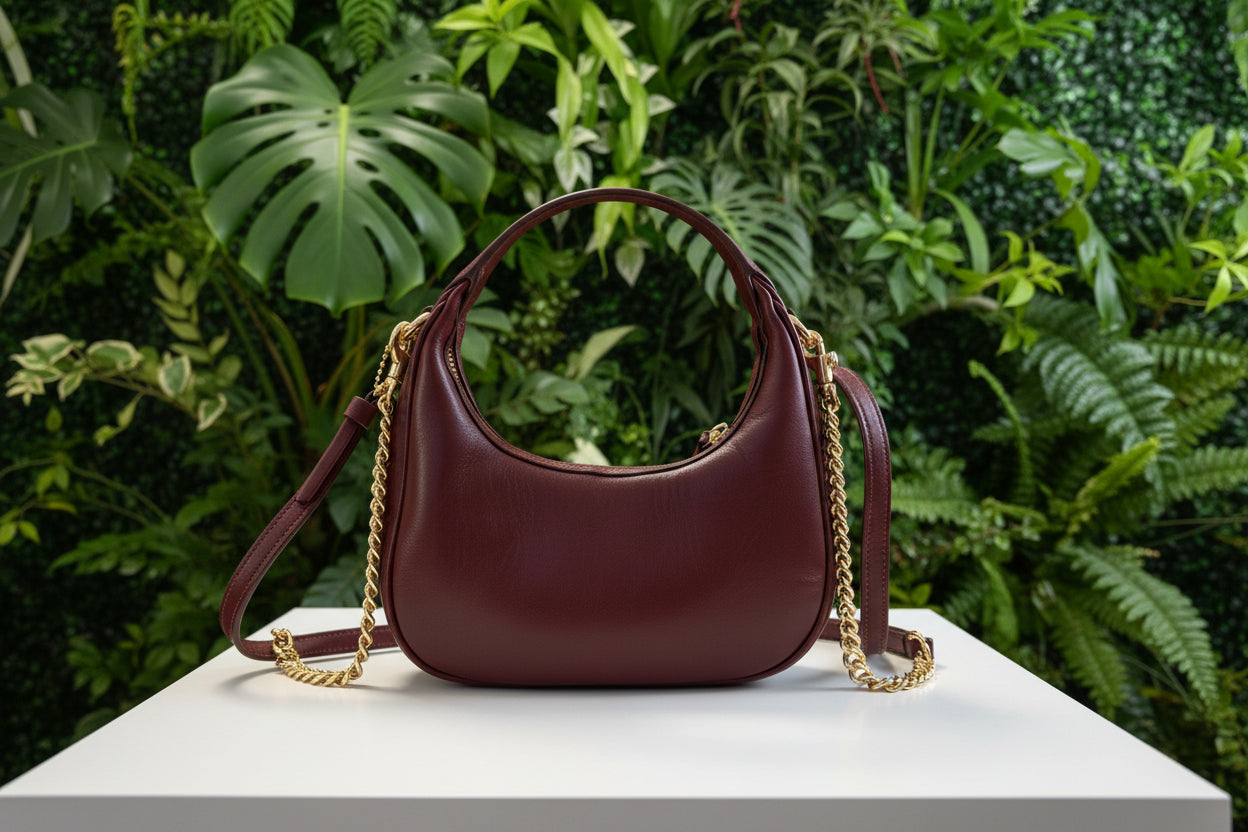 Coach Beaded Burgundy Carmen