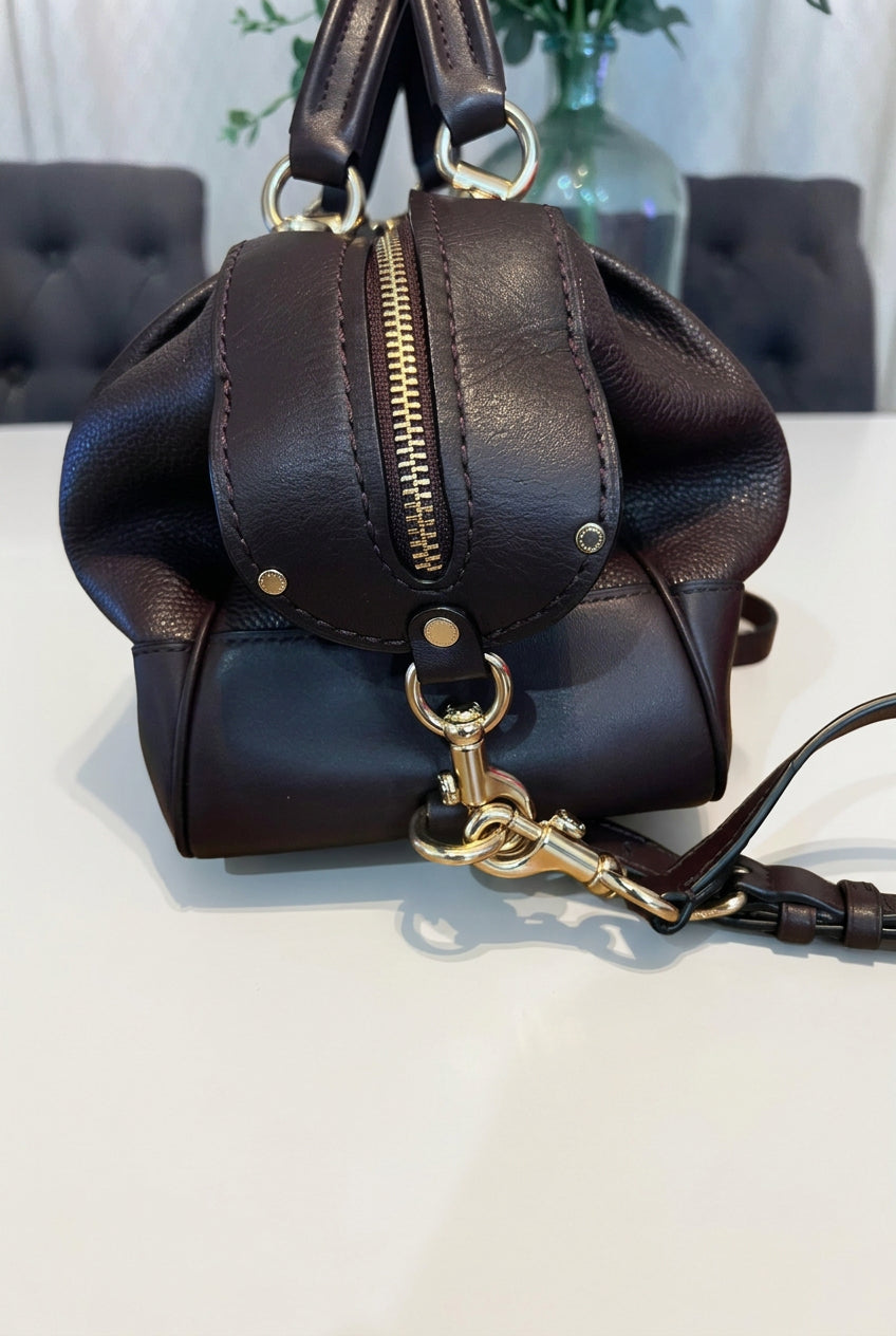Coach Oxblood Leather Lane Satchel