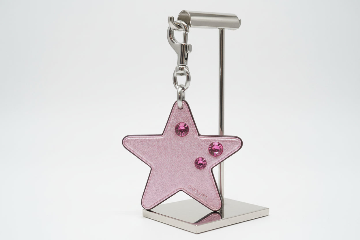 PREVIEW-DROP NEXT TIKTOK LIVE-Coach Leather Star Bag Charm