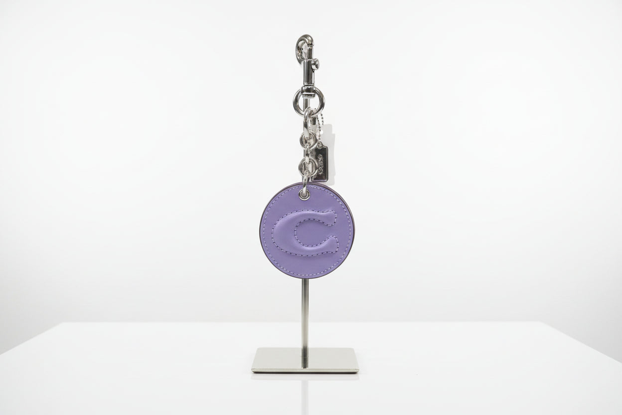 Coach Purple Mirror Bag Charm
