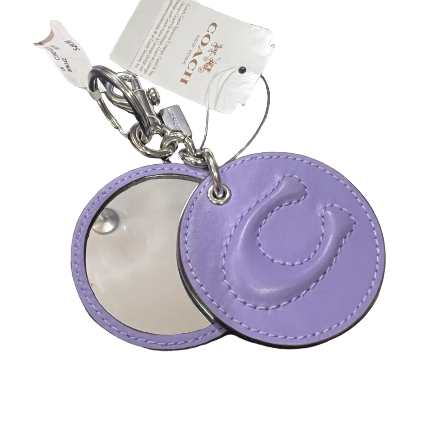 Coach Purple Mirror Bag Charm