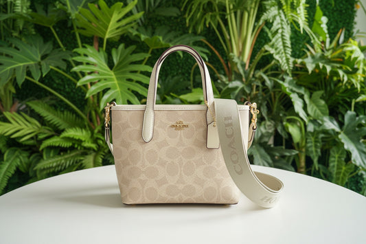 Coach Mini City Tote Signature Jacquard