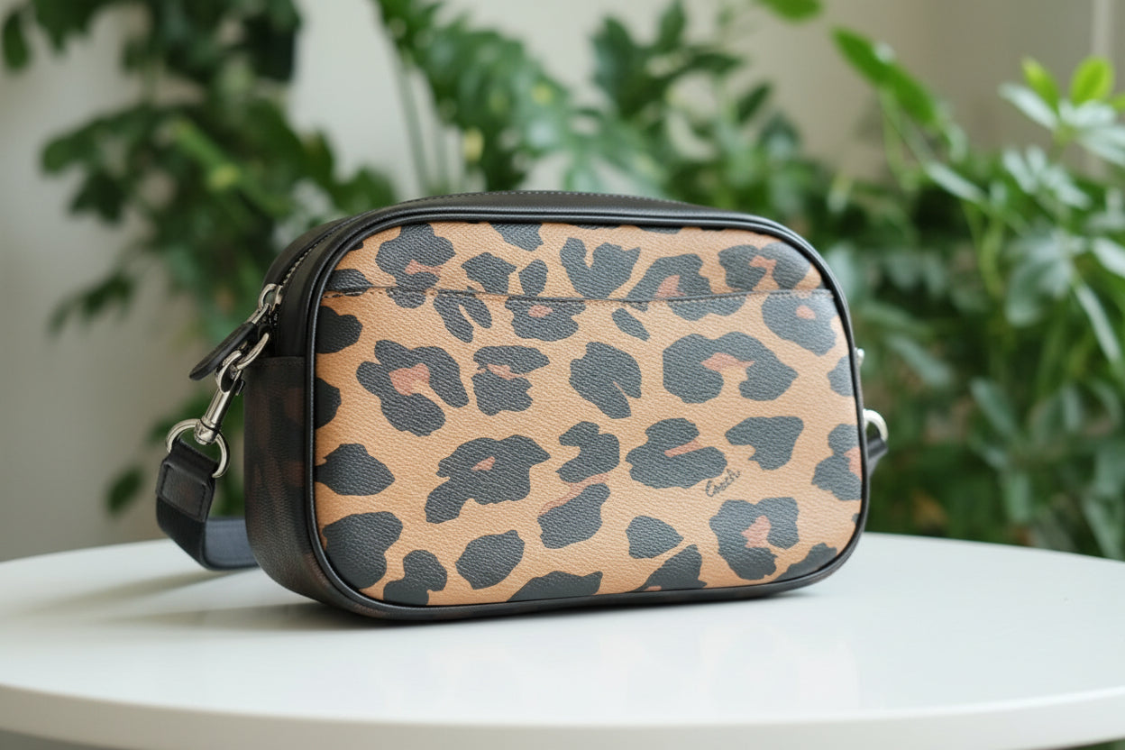 Coach Leopard Jamie Camera Bag