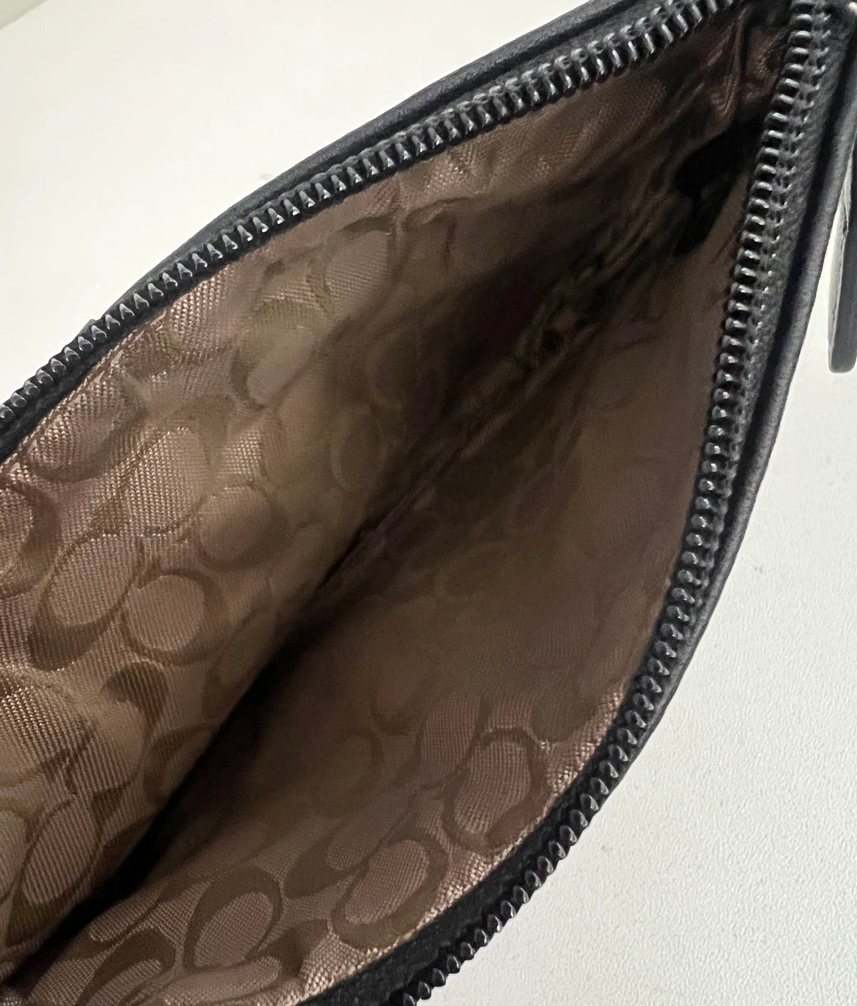 Coach SoHo Black Leather Wristlet - New in Box