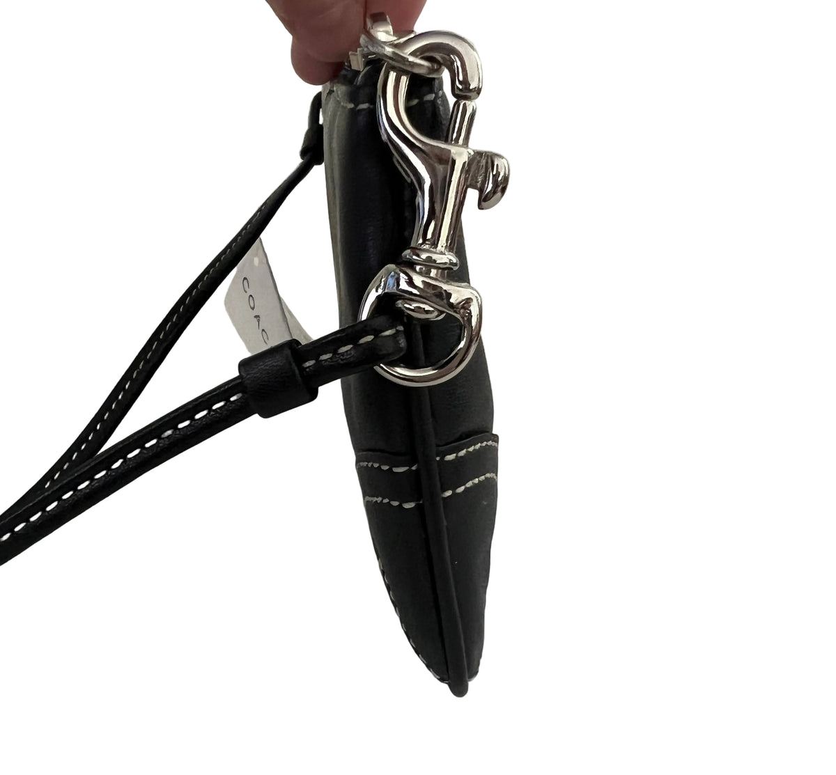 Coach SoHo Black Leather Wristlet - New in Box