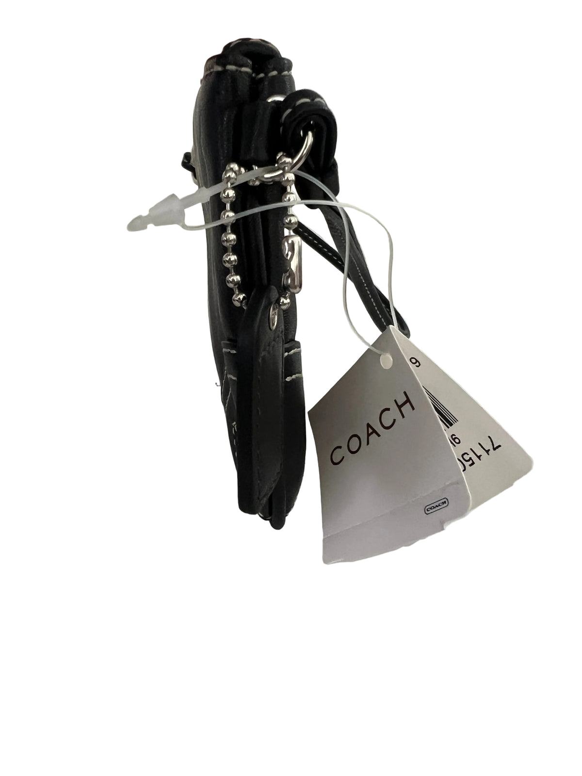 Coach SoHo Black Leather Wristlet - New in Box