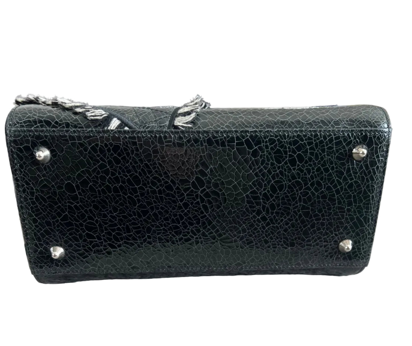 Dior Black Leather Heart Patchwork Lady Dior Limited Edition
