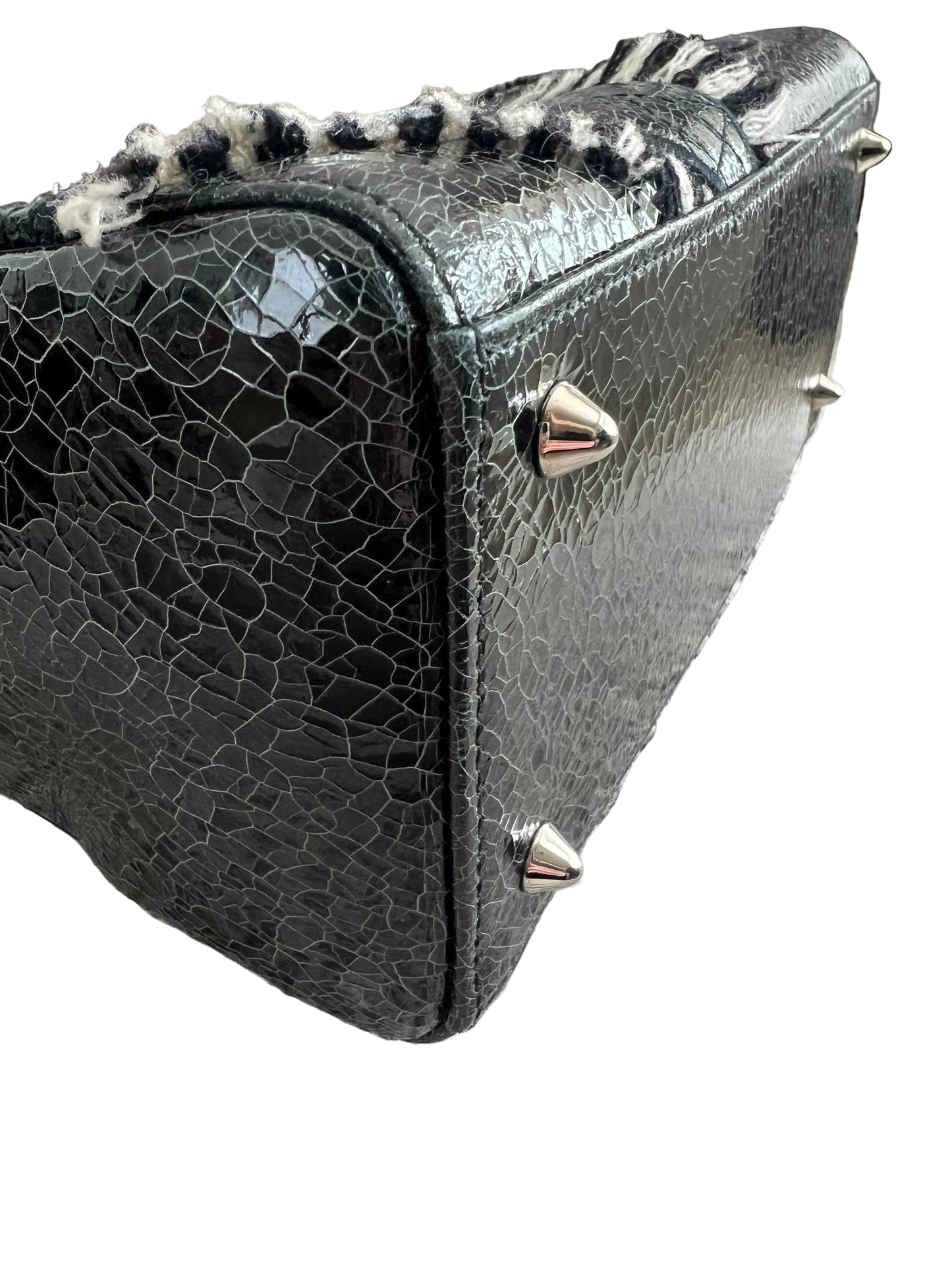 Dior Black Leather Heart Patchwork Lady Dior Limited Edition