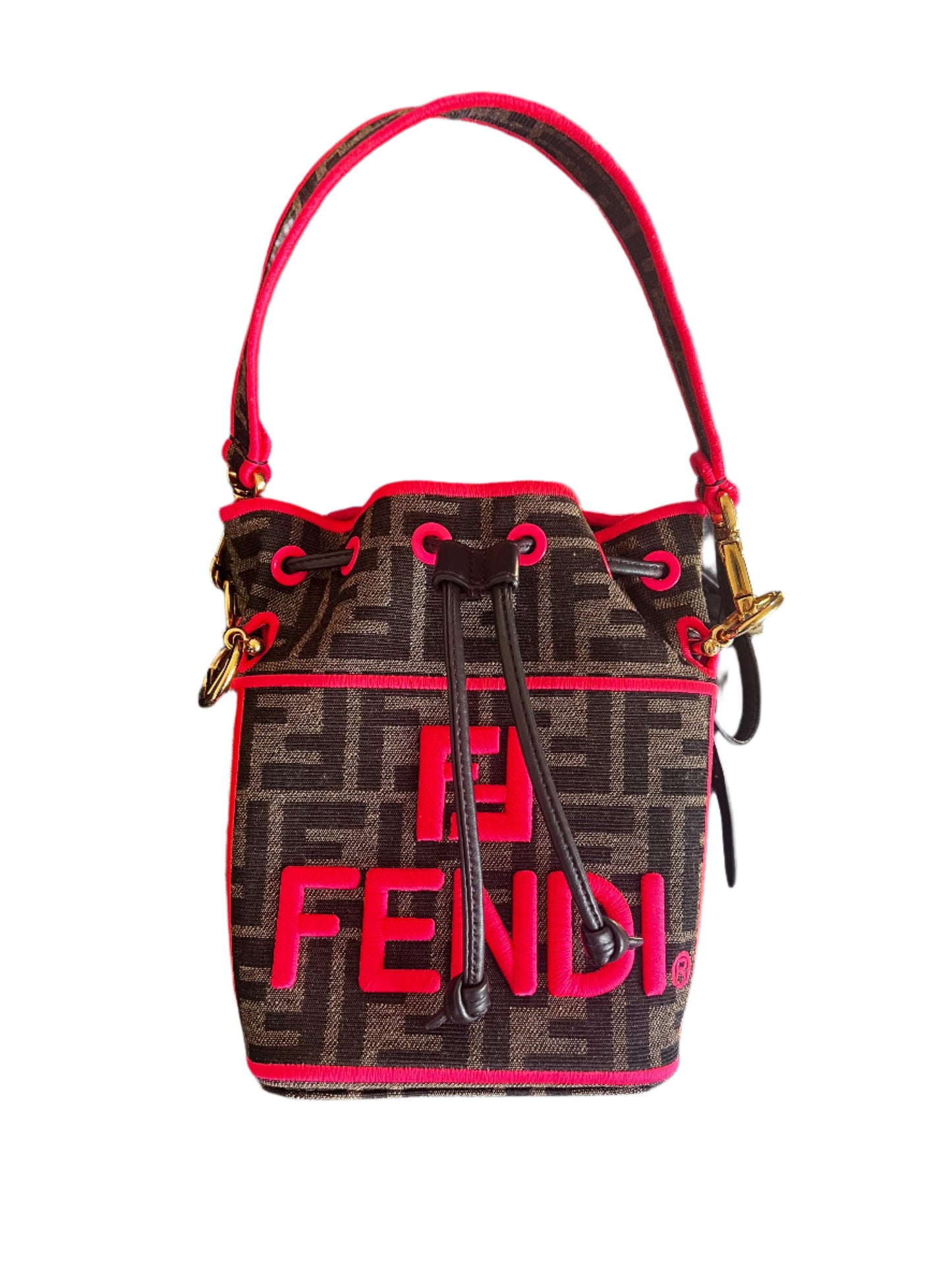 Fendi Zucca Embroidered Mon Tresor Bag