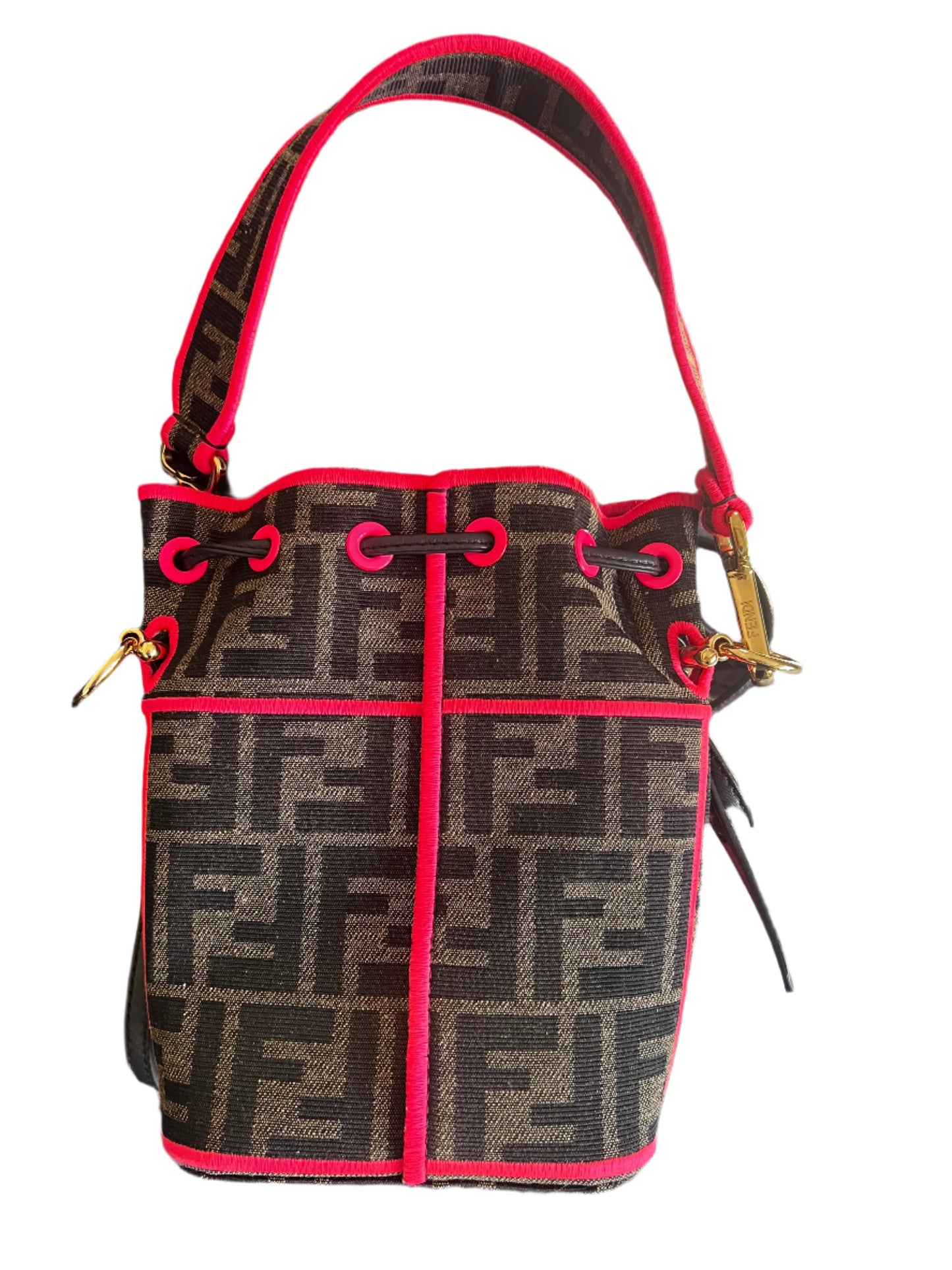 Fendi Zucca Embroidered Mon Tresor Bag