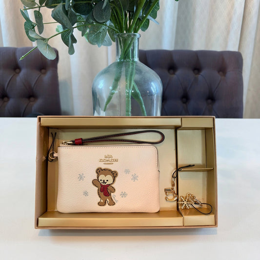 Coach Bear Wristlet Boxed Set