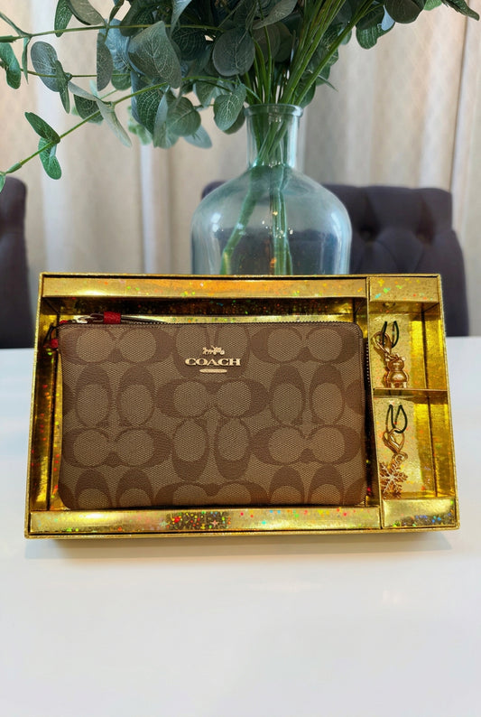 Coach Wristlet Boxed Set with Charms
