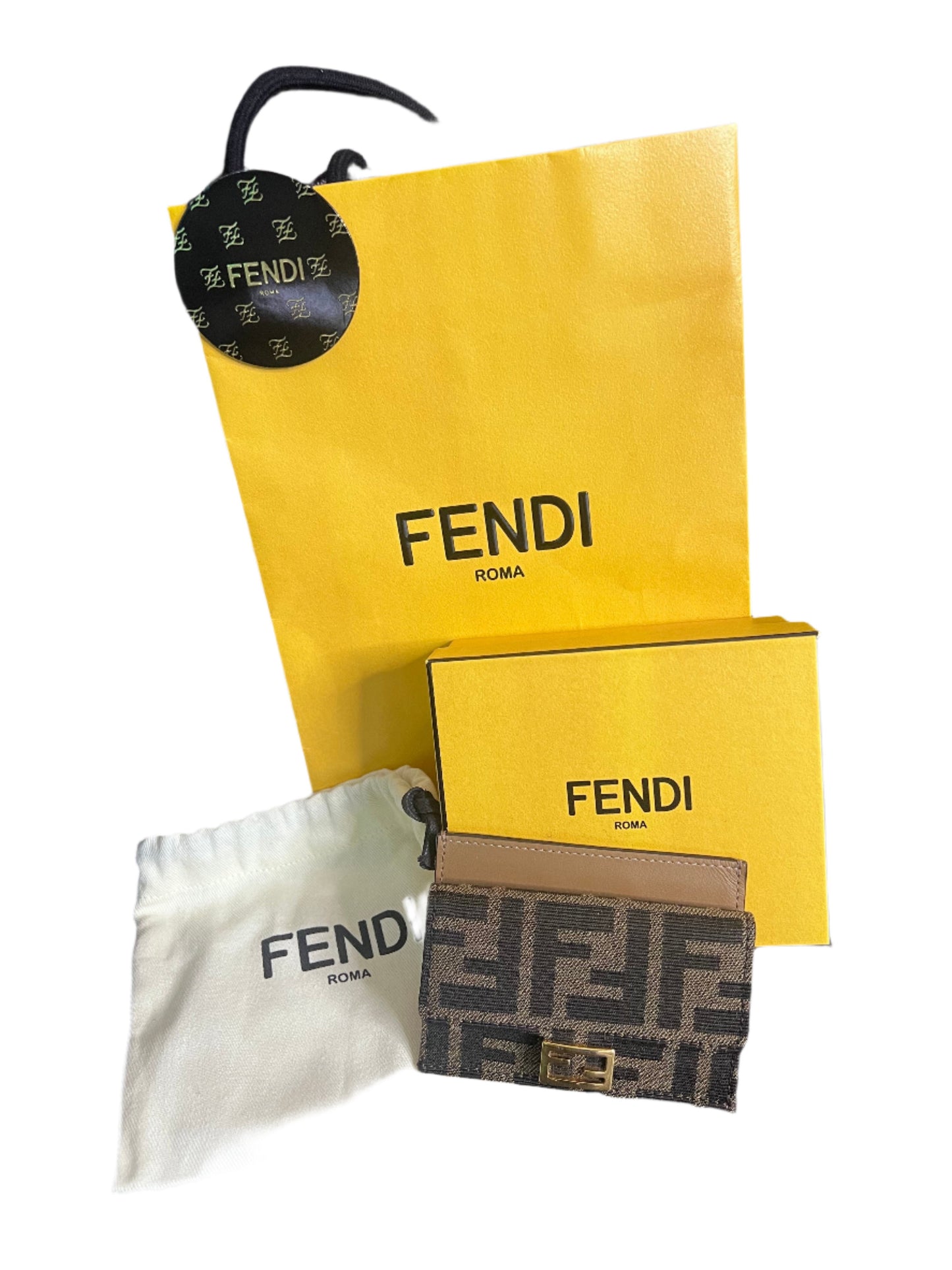 Fendi Zucca Baguette Card Holder