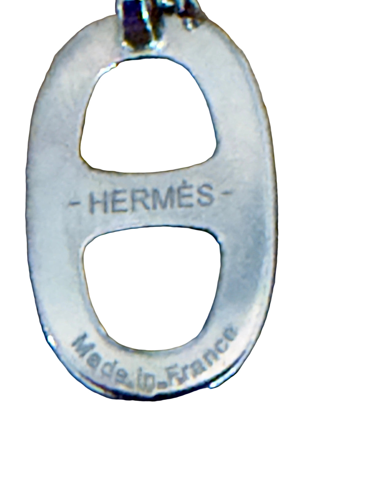 Hermes Black Chained Ancre Necklace