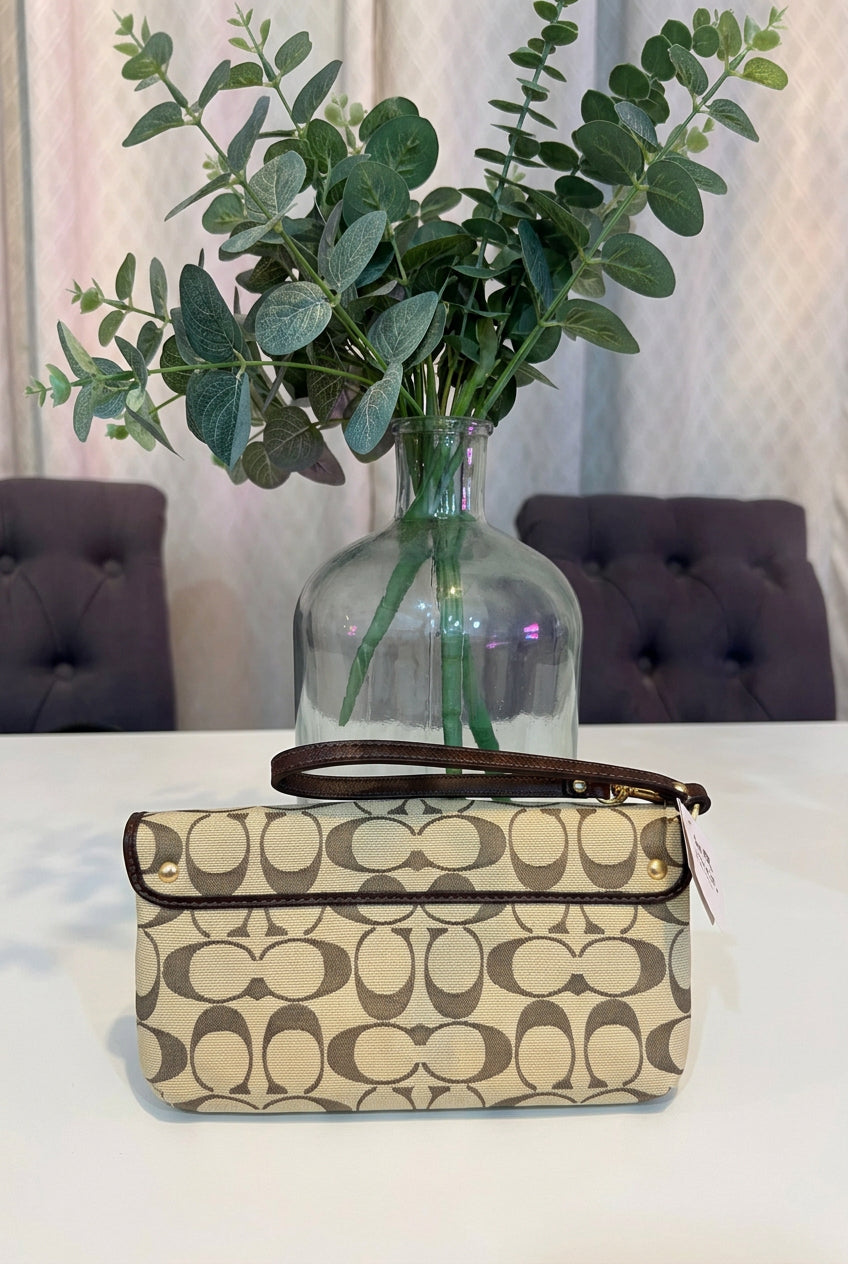 Coach Kristen Signature Wristlet