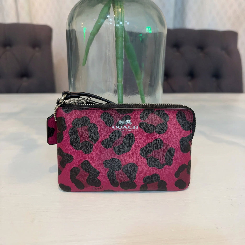 Coach Ocelot Pink Wristlet