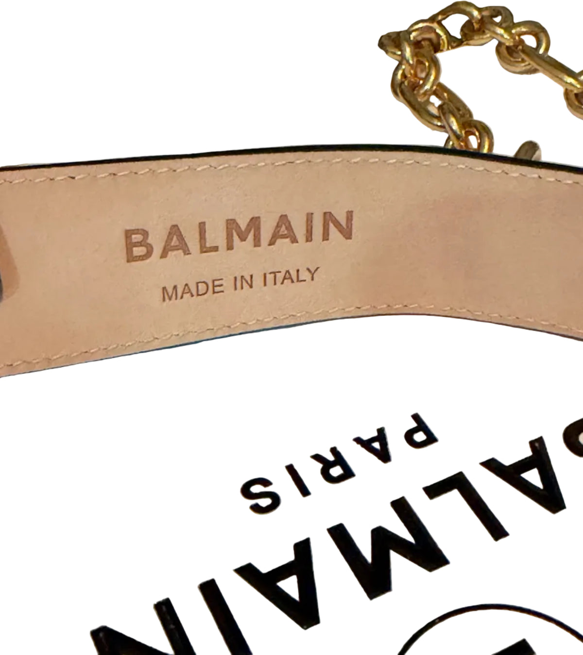 Balmain Lock Chain Belt