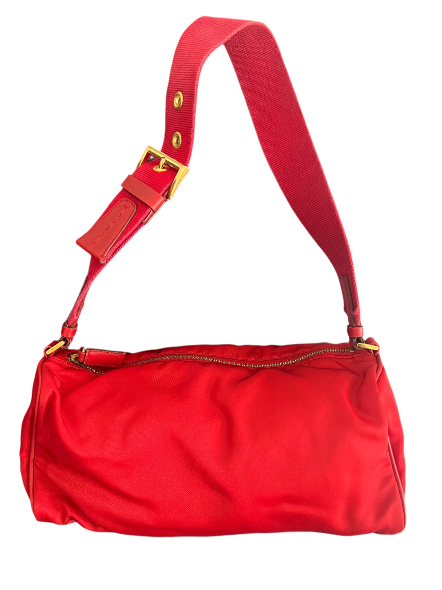 Prada Nylon Red Shoulder Bag