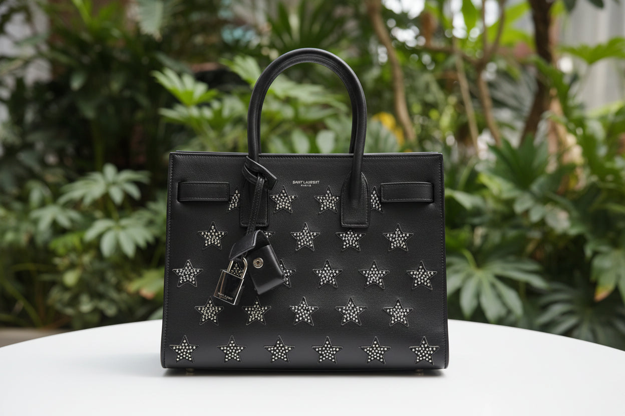 YSL Studded Stars Sac De Jour