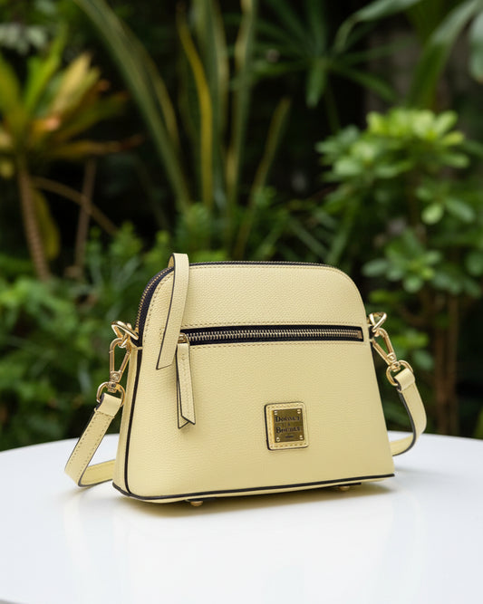 Dooney & Bourke Yellow Domed Crossbody