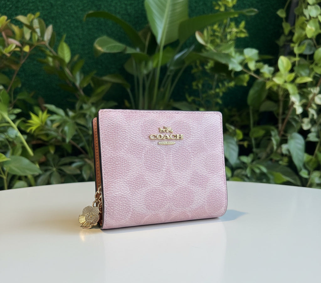 Coach Powder Pink Snap Wallet