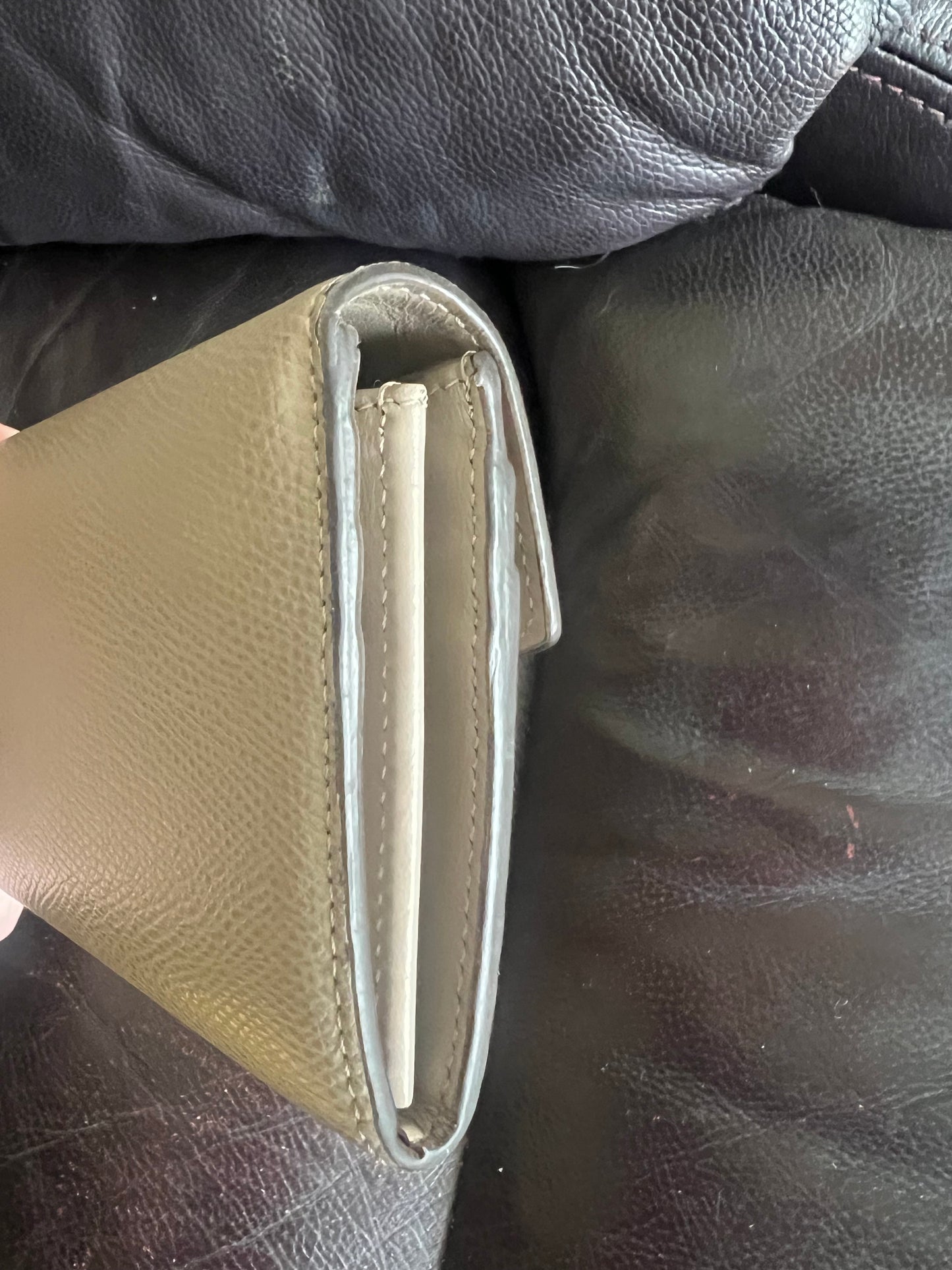 Fendi Long Gray Wallet