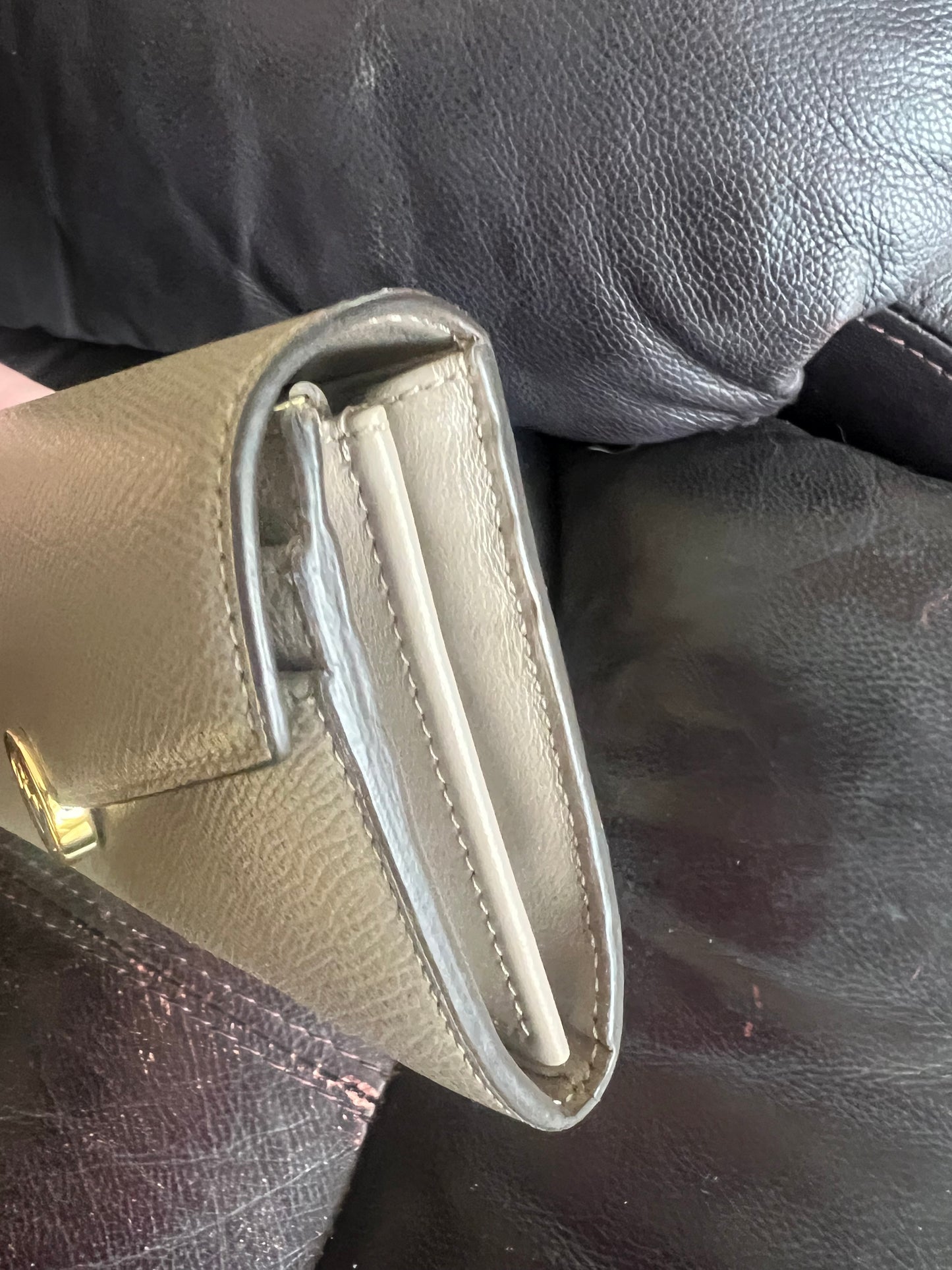 Fendi Long Gray Wallet