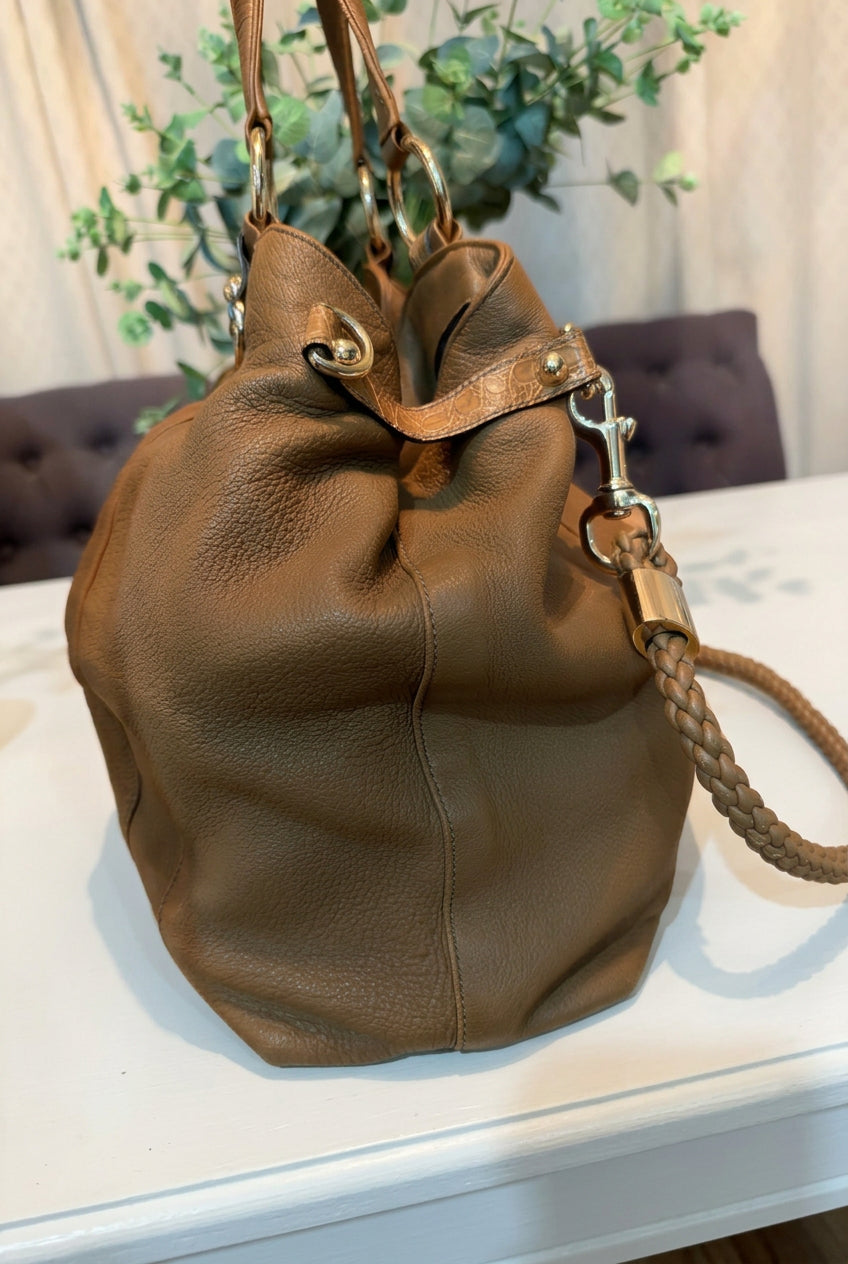 Gucci Leather G Wave Large Hobo