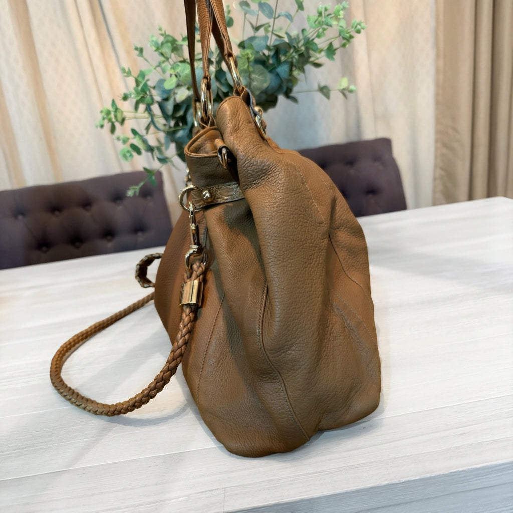 Gucci Leather G Wave Large Hobo