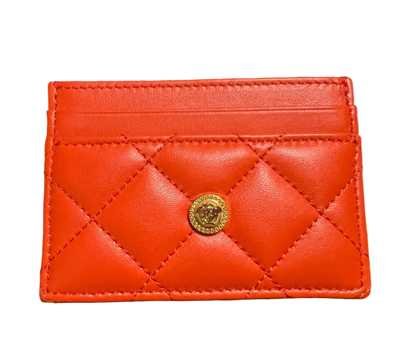 Versace La Medusa Orange Card Case
