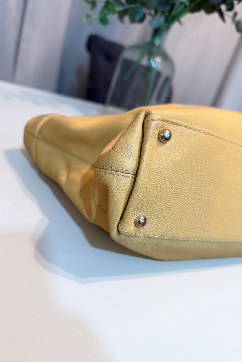Chanel Vintage Caviar Leather CC Stitched Tote