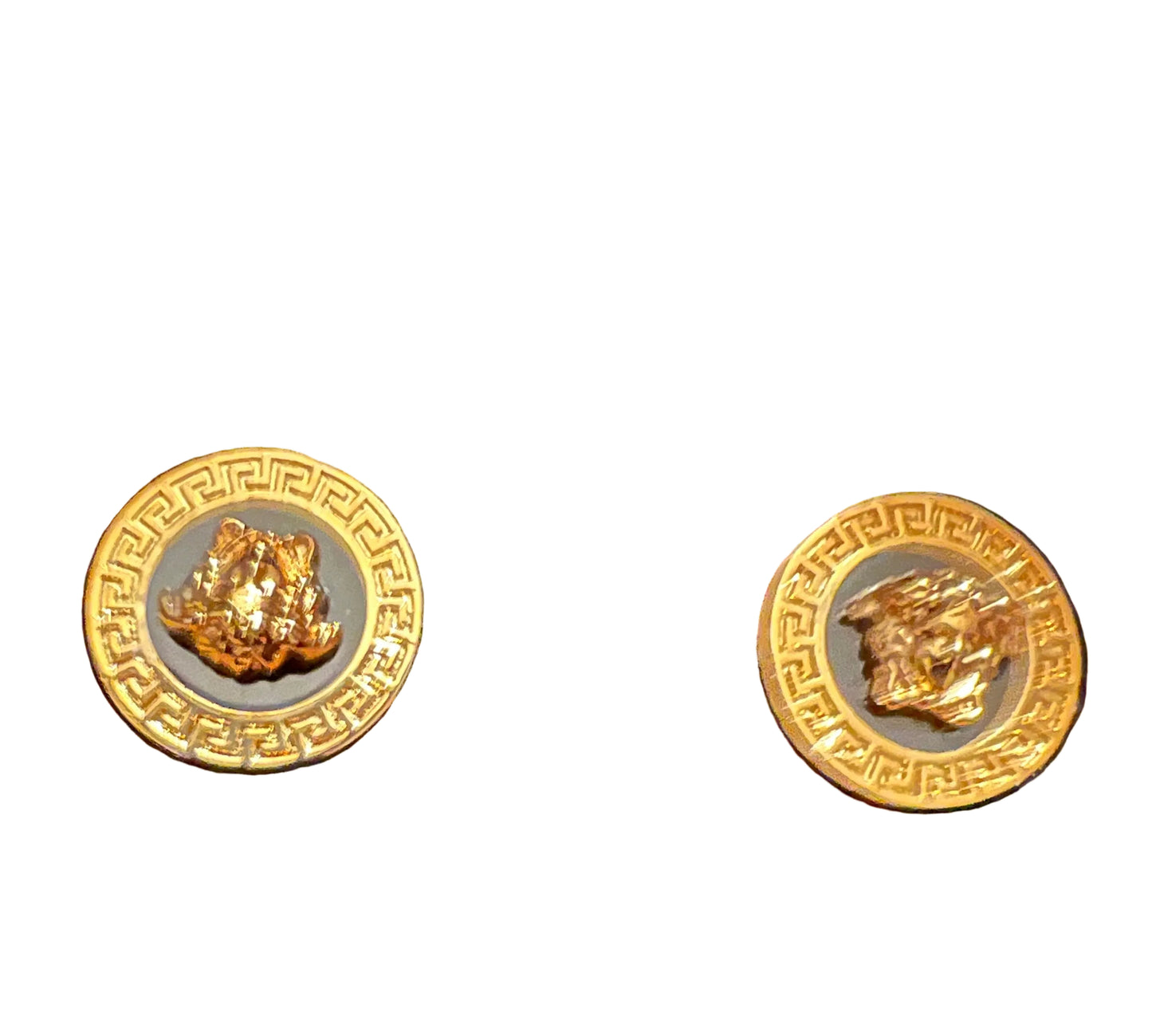 Versace Medusa Gold Stud Earrings