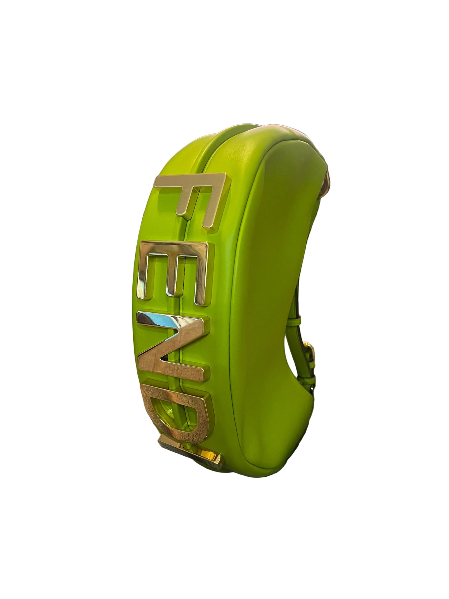 Fendi Green Leather Fendigraphy Small