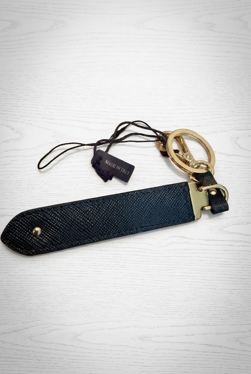Prada Black Saffiano Keychain Bag Charm