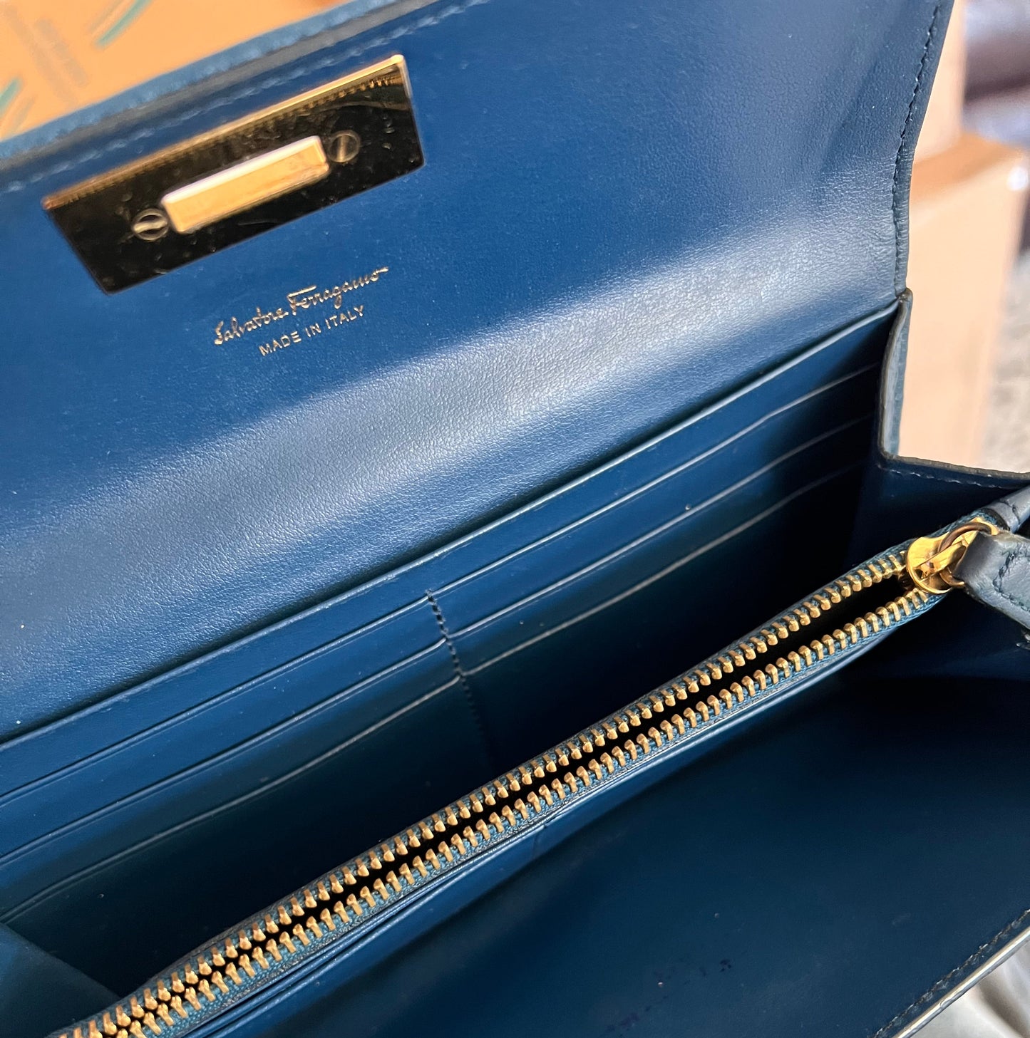 Ferragamo Blue Wallet