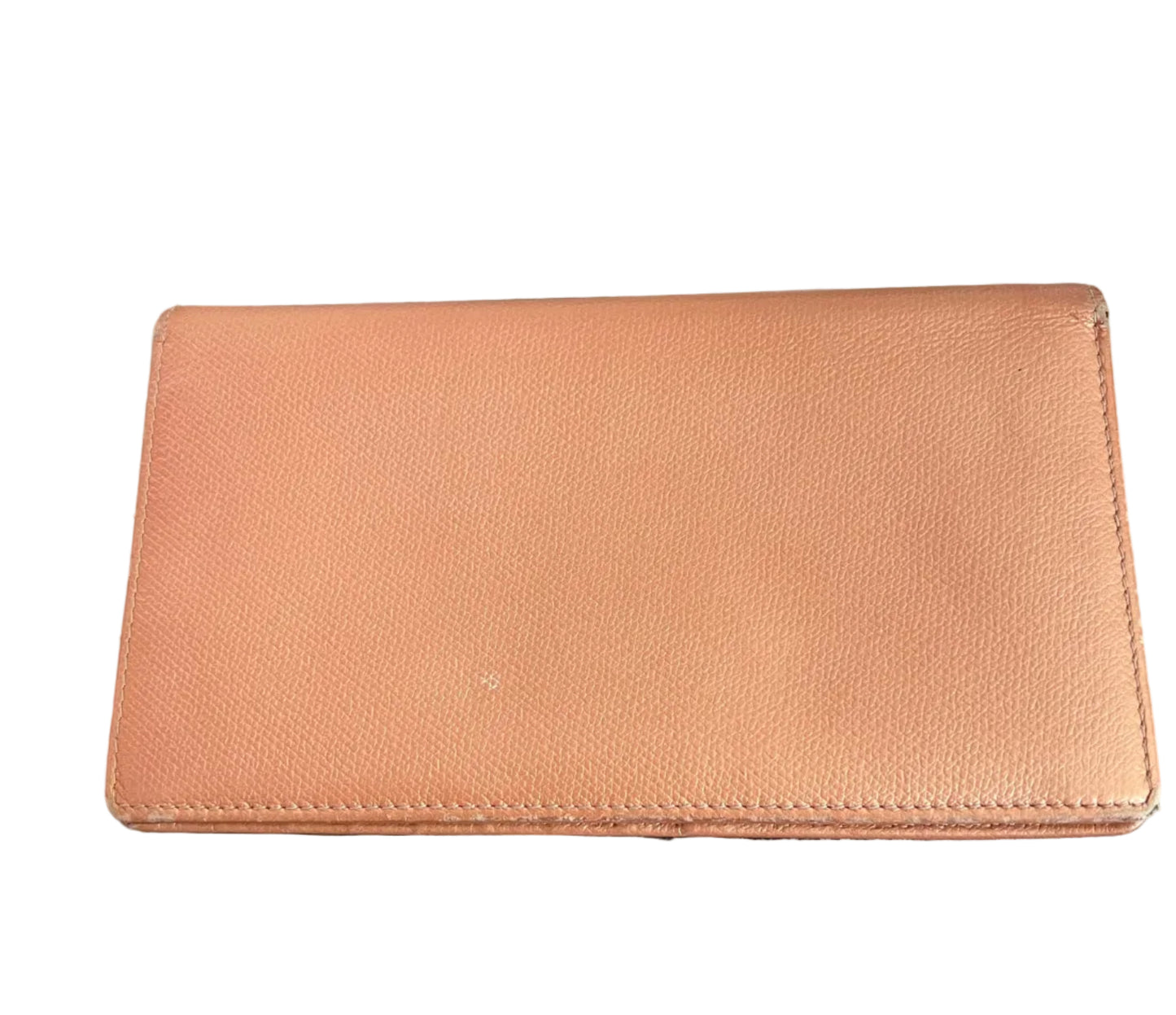 Chanel Peach Leather Wallet