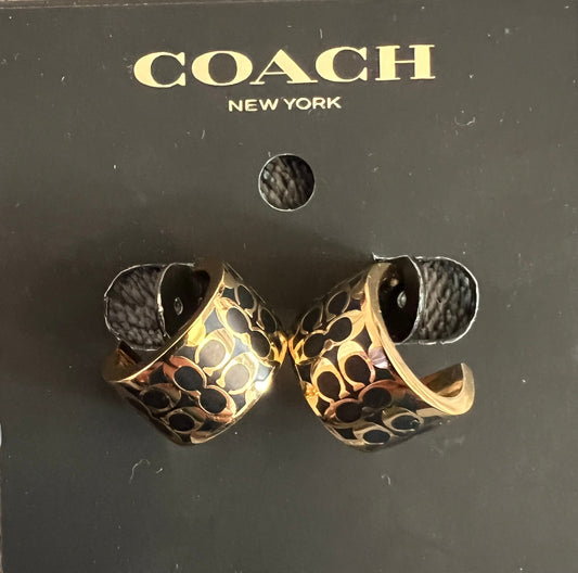 Coach Gold and Black Huggies