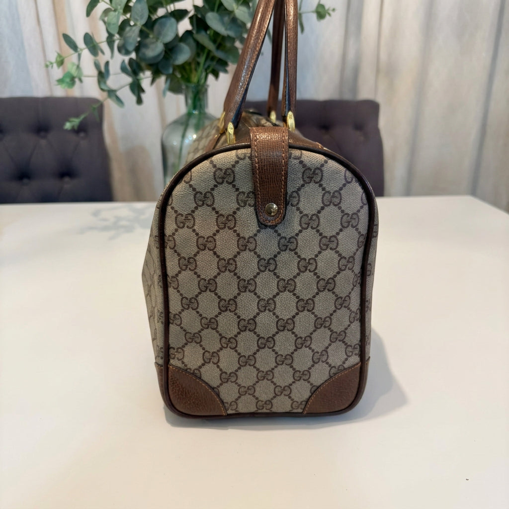 Gucci Vintage Monogram Boston Duffle Bag